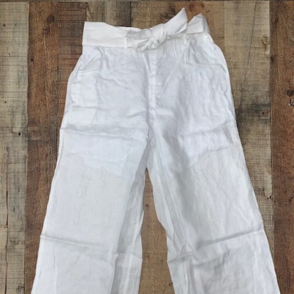 Linen Tie Waist Pants - Picture 2 of 7